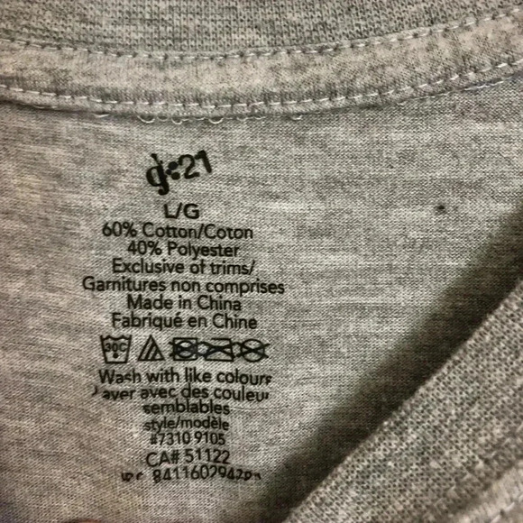 g21 Girls Grey Rhinestone Star T-Shirt  Size Large - Picture 8 of 14